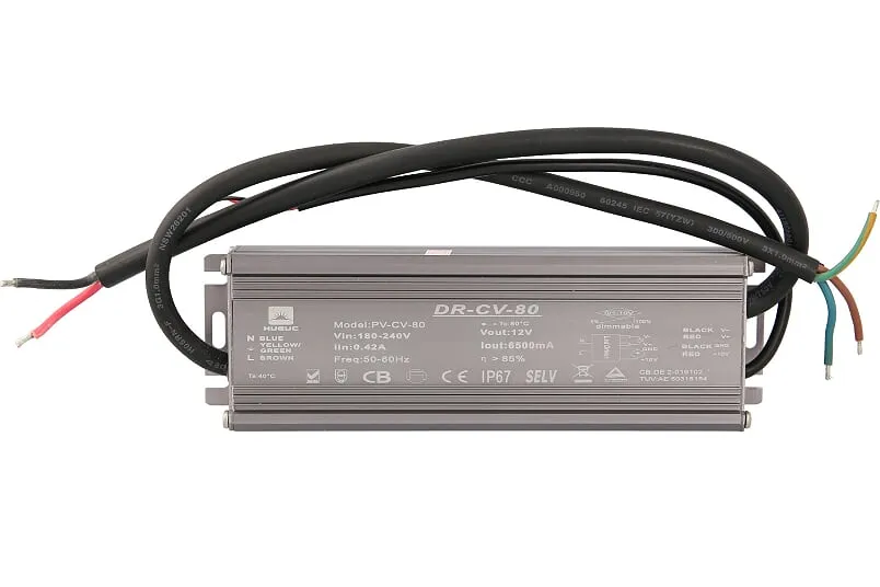 Transformator ljuslist utomhus/badrum 24V 120w IP67
