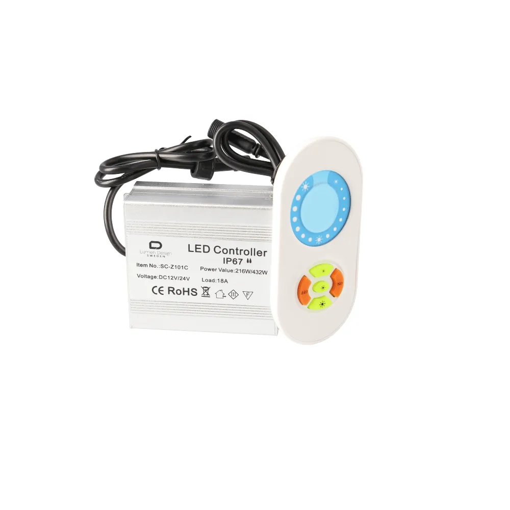 Dimmer/fjärrkontroll Decklights och Trädgårdsbelysning