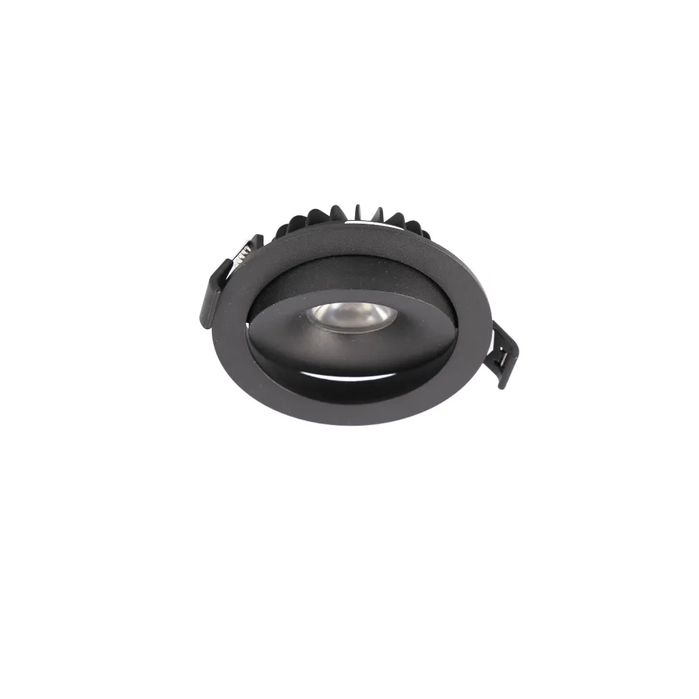 Downlight 7W CREE COB Riktbar Svart