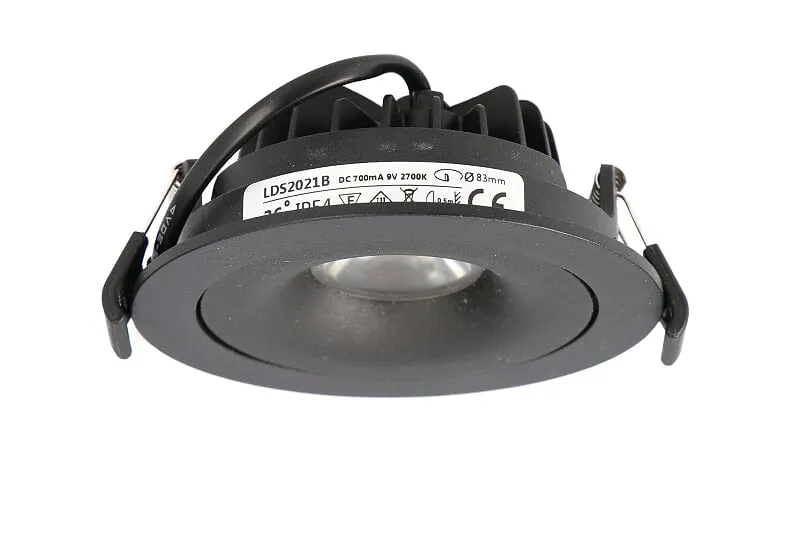 Downlight 7W CREE COB Riktbar Svart - 3
