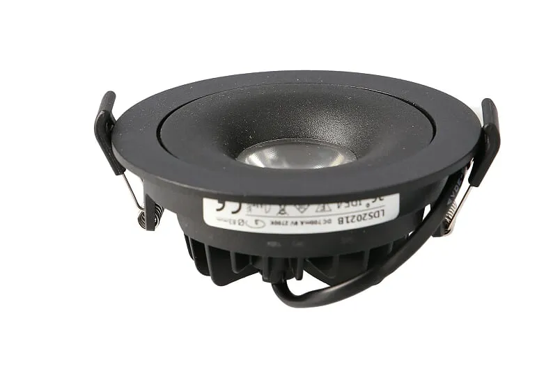 Downlight 7W CREE COB Riktbar Svart - 4