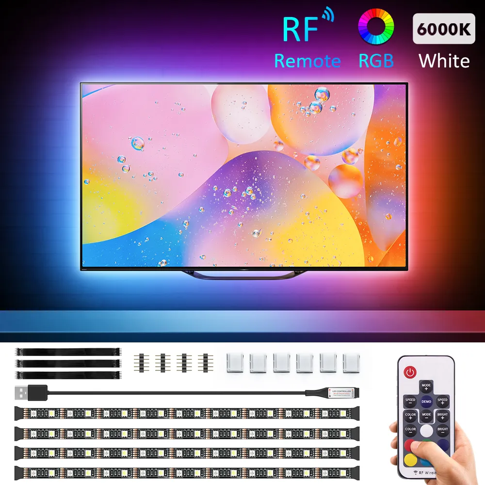 Ljuslister Gaming och TV RGBW USB - 3