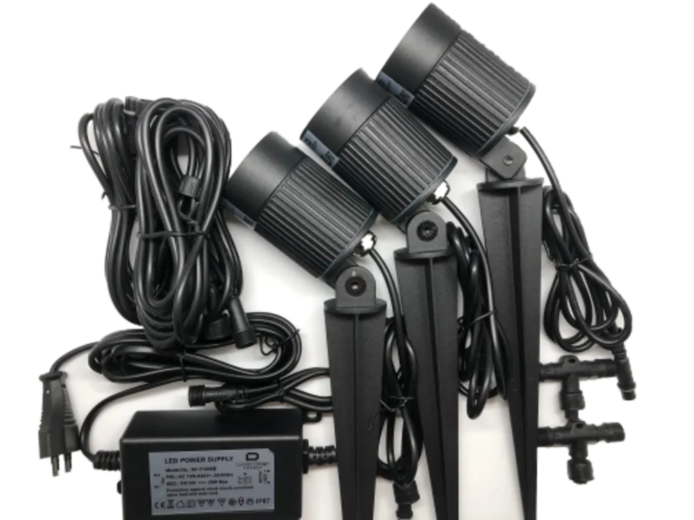 Markspjut komplett paket 12V 3x5W COB LED - 4