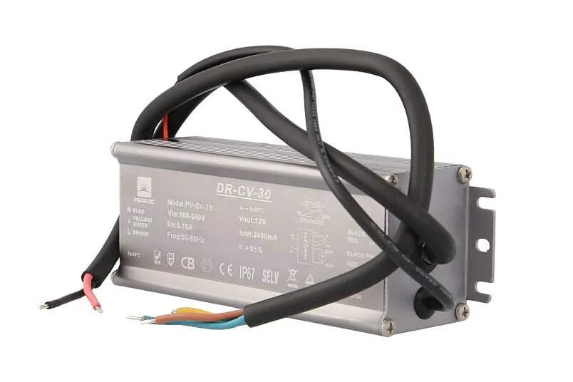 Transformator ljuslist/bastulist utomhus/badrum 20W 12V dimbar