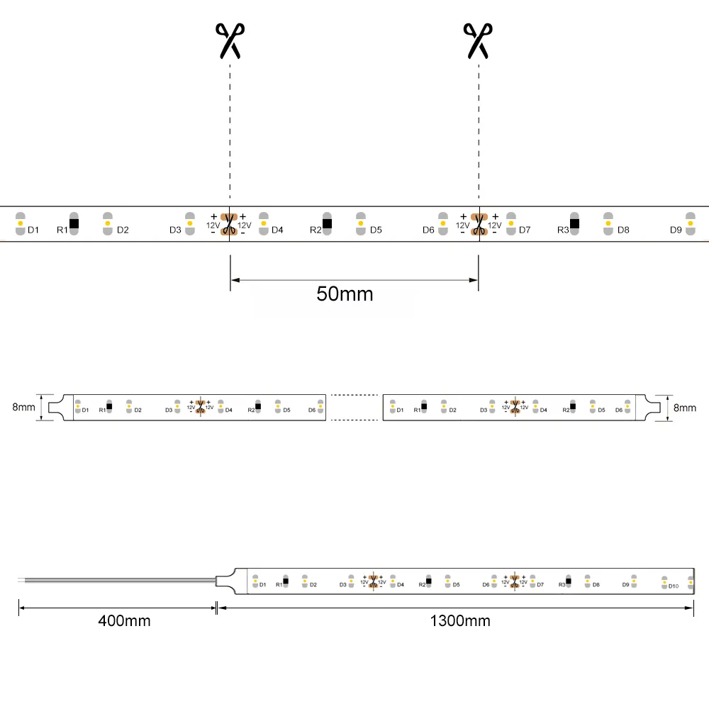 Trappbelysning komplett 16 steg - 5