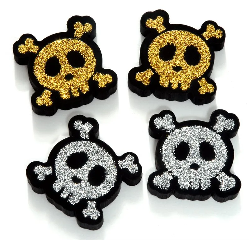 Glitterskalle sudd 48st/fp