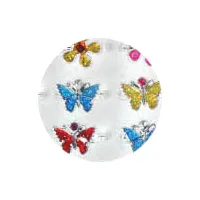 Festring med sten 72st/fp