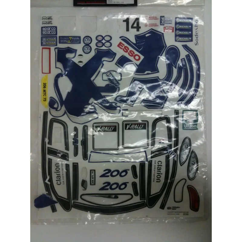 Dekalset -Peugeot 206