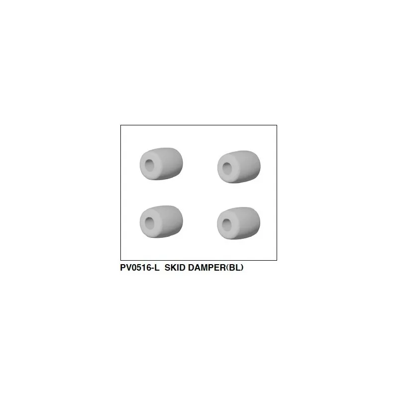 Dämpare för landställ blå R60/90