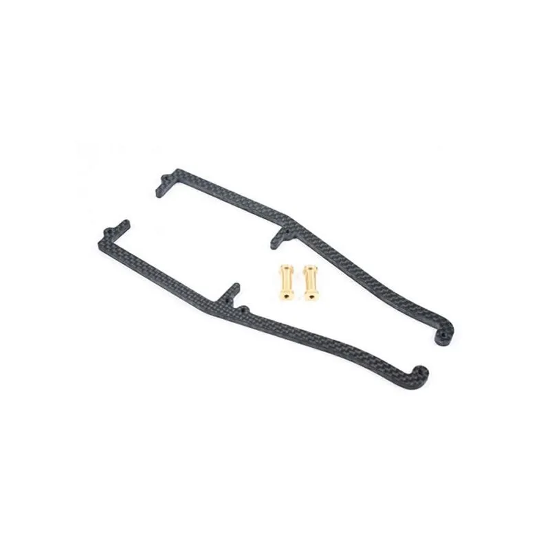 Centro chassi förstärkning kolfiber m/ 2 stolpar