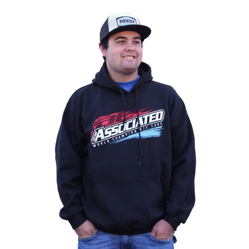 Team Associated Worlds Hoodie svart, X-large