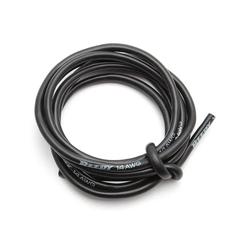 Pro Silikone kabel, 14AWG (3,0 mm) svart, 1M