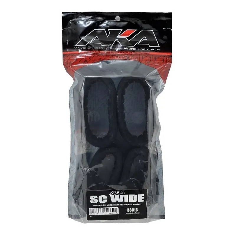 SHORT COURSE WIDE INSERT MEDIUM (BLACK) (4PCS)