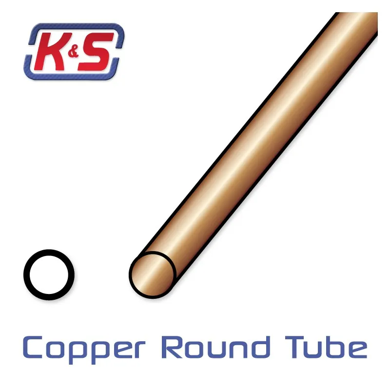 Kopparrör 3.2x305mm (1/8'') (.014'')