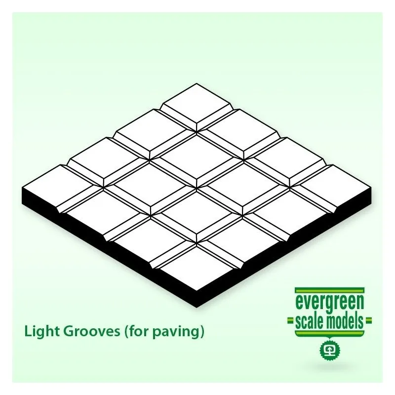 Trottoar 1x0x300mm 9.5x9.5mm