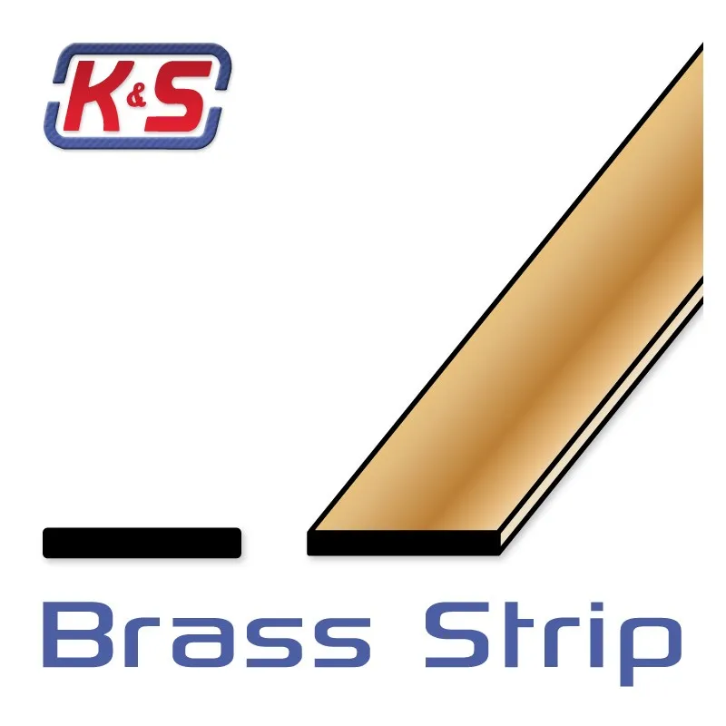 Mässingremsa 0.8x25.4x305mm