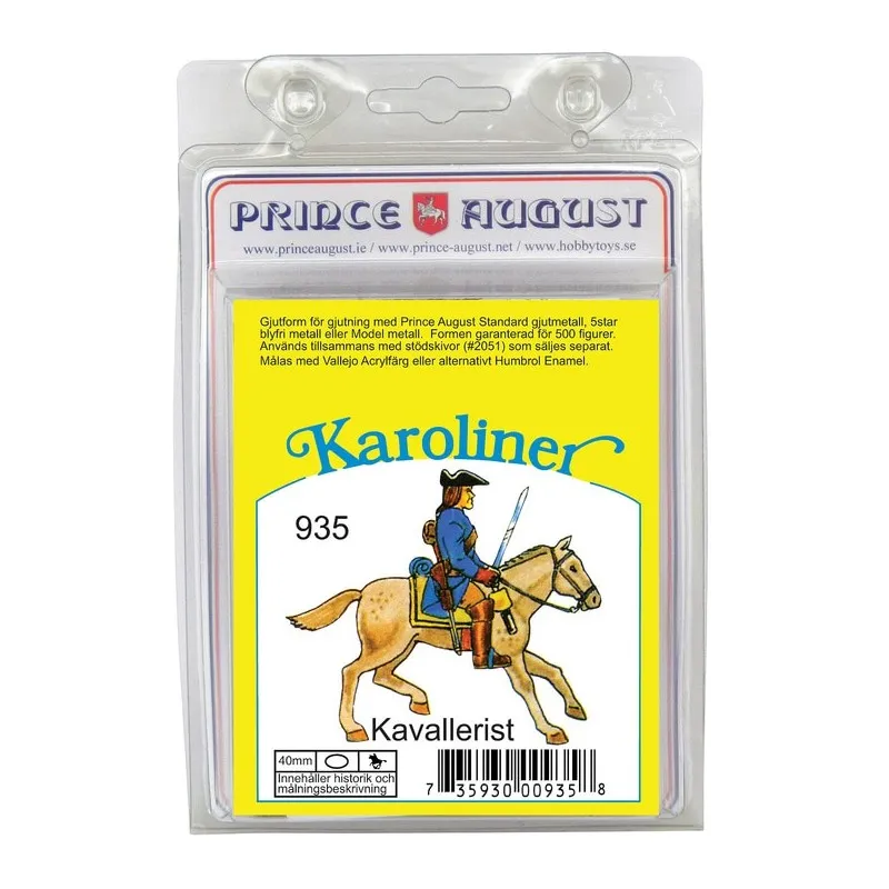 Karoliner Cavalryman 40mm Scale Mould
