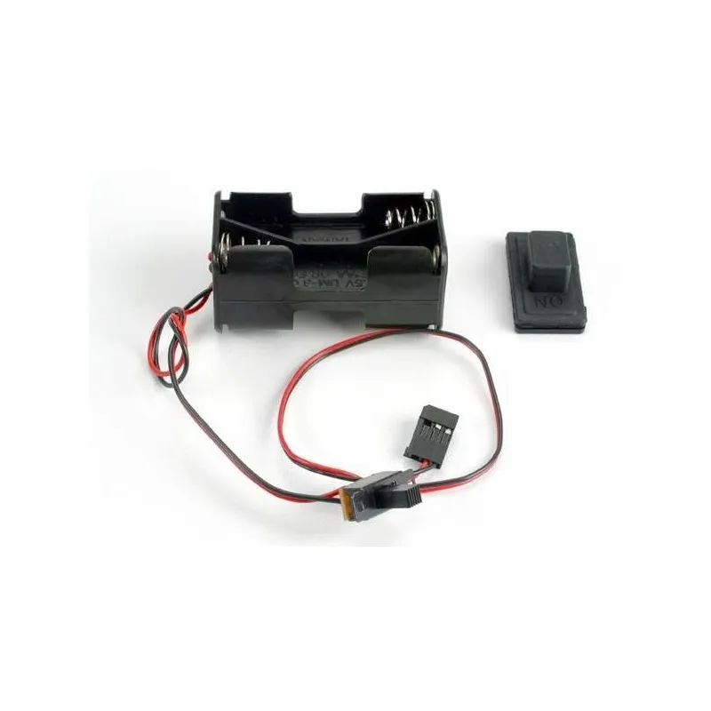 Batterihållare med Strömbrytare (Gummiskydd)