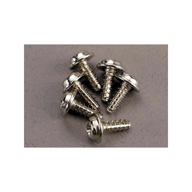 Skruv 3x8mm Självgängande med Krage (6)