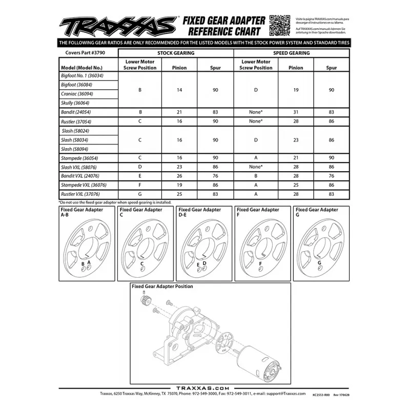 Drevspelsadapter Set - 3