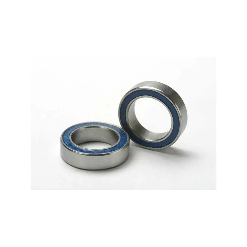 Kullager 10x15x4mm Gummitätat Blå (2)