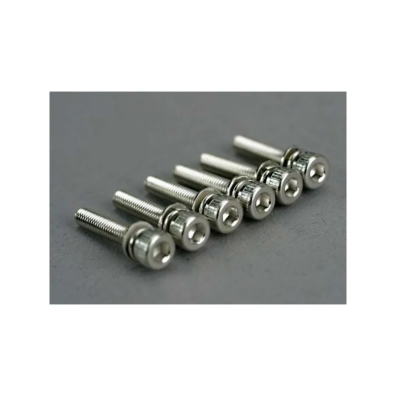 Skruv M3x15mm Hög Insex med Låsbricka (6)