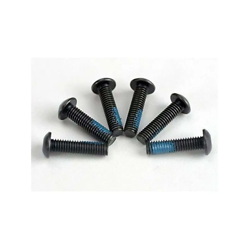 Skruv M3x12mm Kullrig Insex med Låsvätska (6)