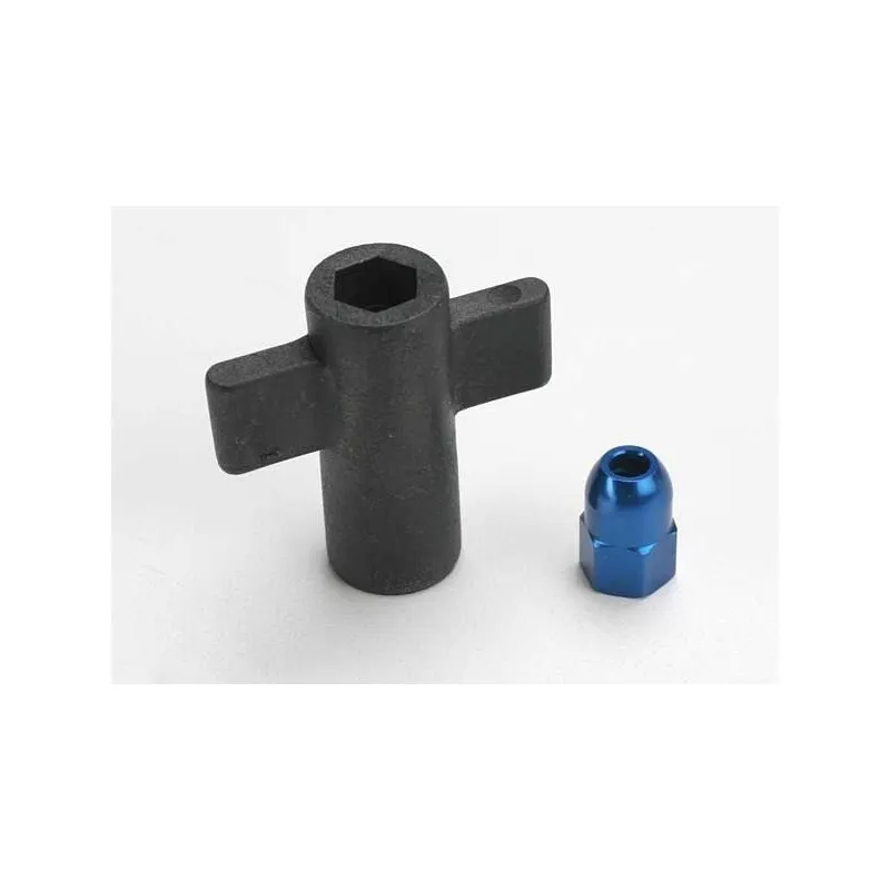 Mutter till Antennrörsfäste Blå