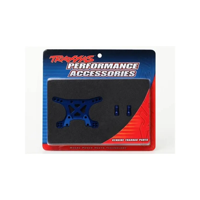 Shock tower, front, alu (blue-anodized)