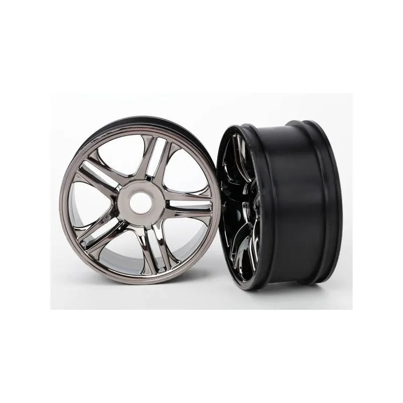 Fälg Split-Spoke Svart Krom Bak (2) XO-1