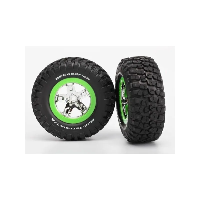 Däck & Fälg BFGoodrich/SCT Krom-Grön 4WD/2WD Bak (2)