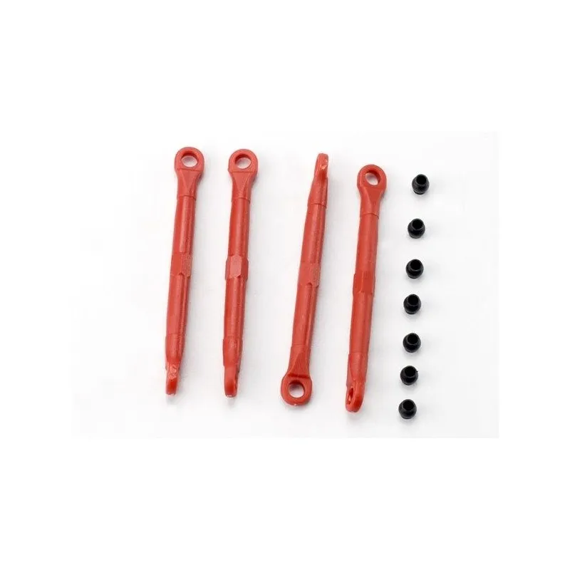 Toe-links plast röd 4st