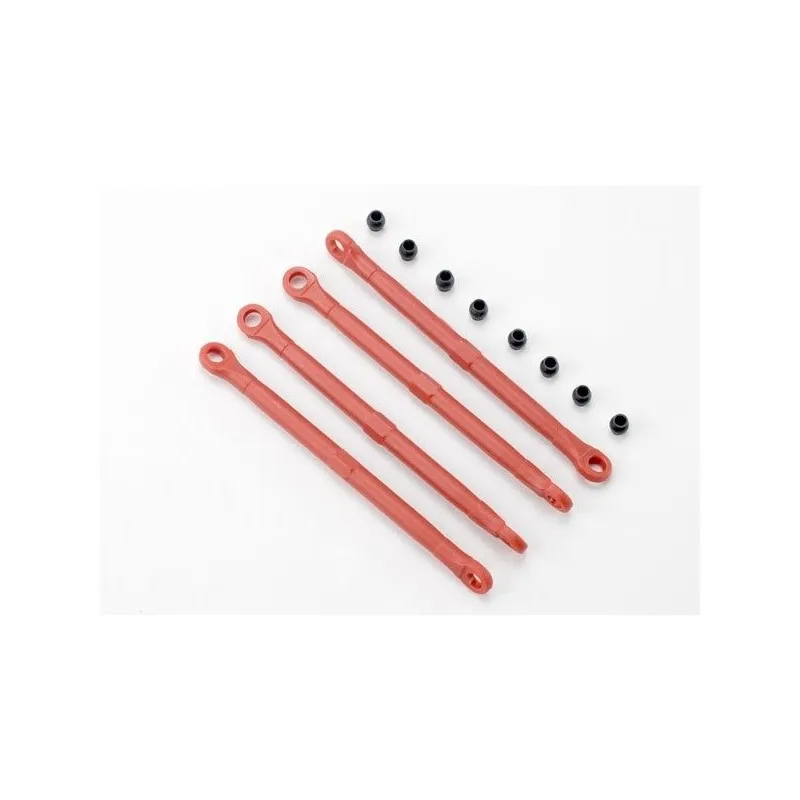 Toe-links plast röd 4st