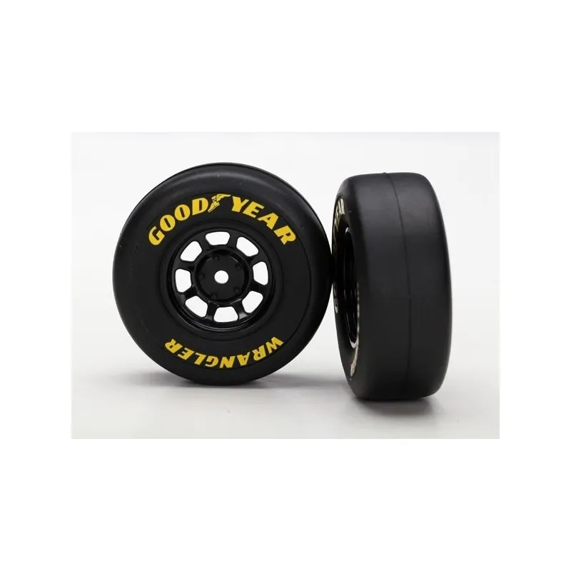 Däck & Fälg Slicks Wrangler/Goodyear 1/16 (2)