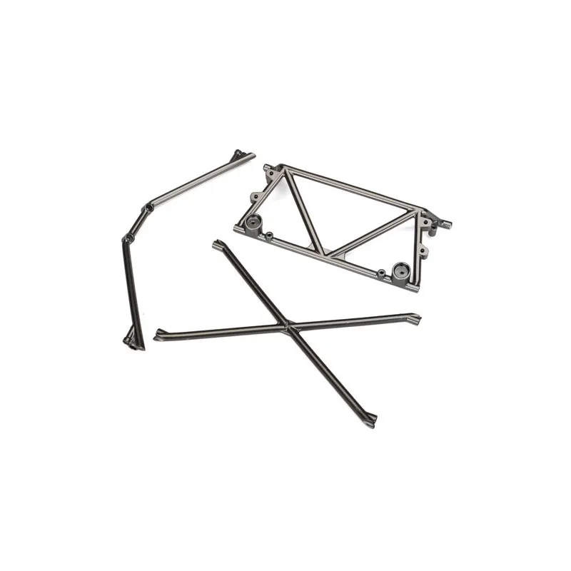 Rörchassi Störtbur Delar Svart krom