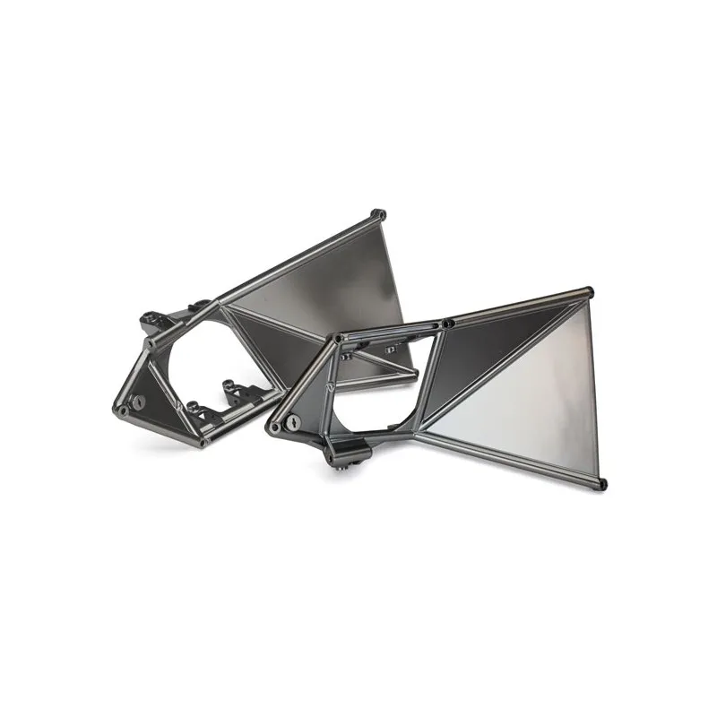 Bärarmsfäste Övre Fram V+H Svart krom (2)