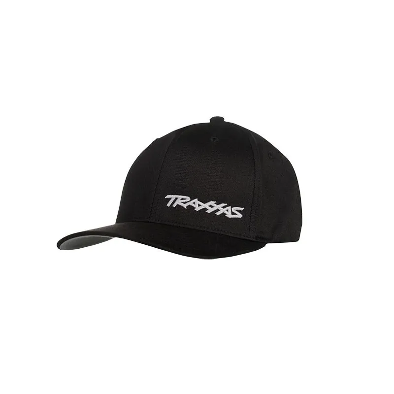 Keps Svängd skärm Svart/Vit Traxxas L-XL
