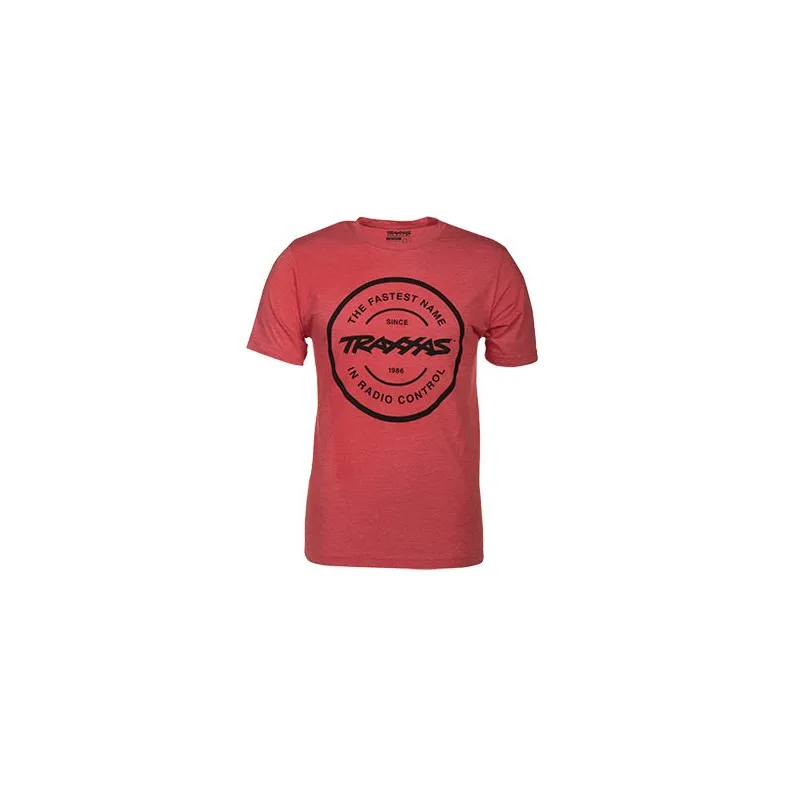 T-shirt Röd Rund Traxxas-logga S (Premium)