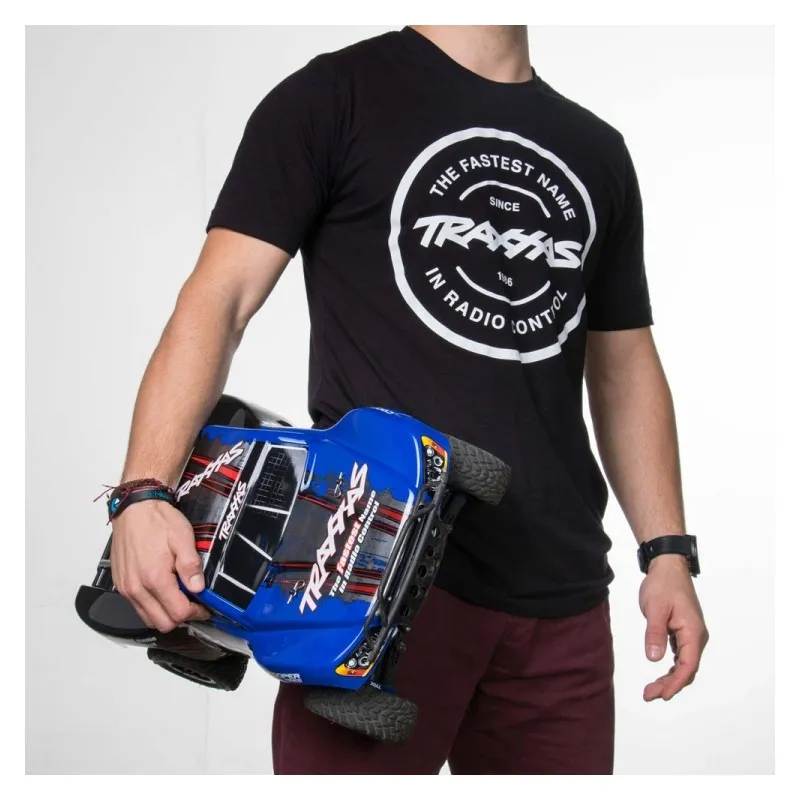 T-shirt Svart Rund Traxxas-logga XXL - 3