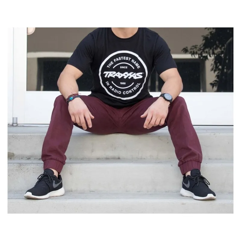 T-shirt Svart Rund Traxxas-logga L - 3