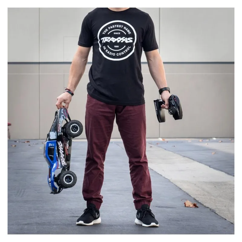 T-shirt Svart Rund Traxxas-logga L - 4