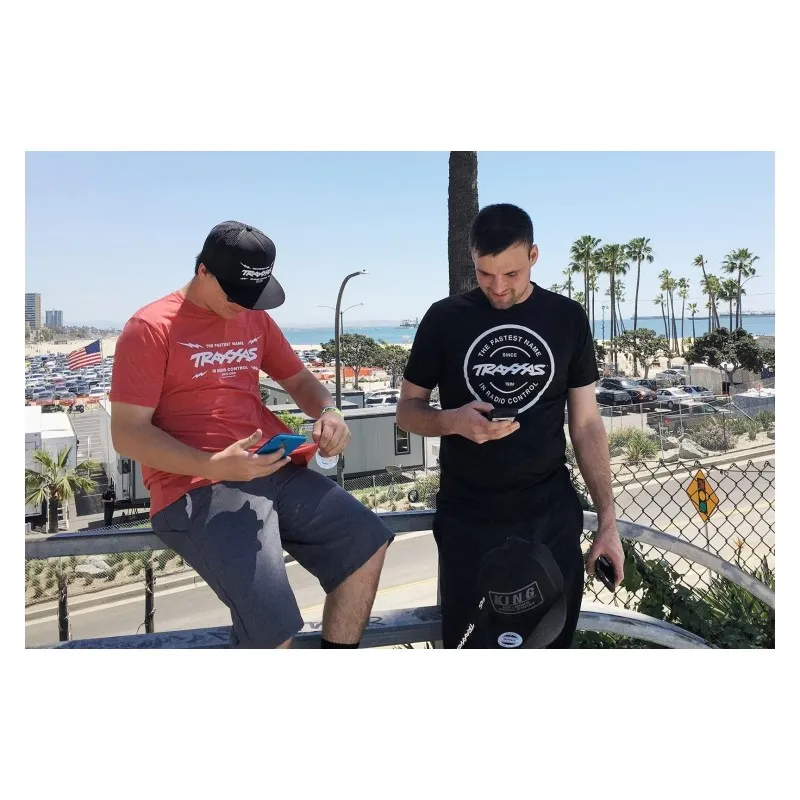 T-shirt Svart Rund Traxxas-logga L - 7