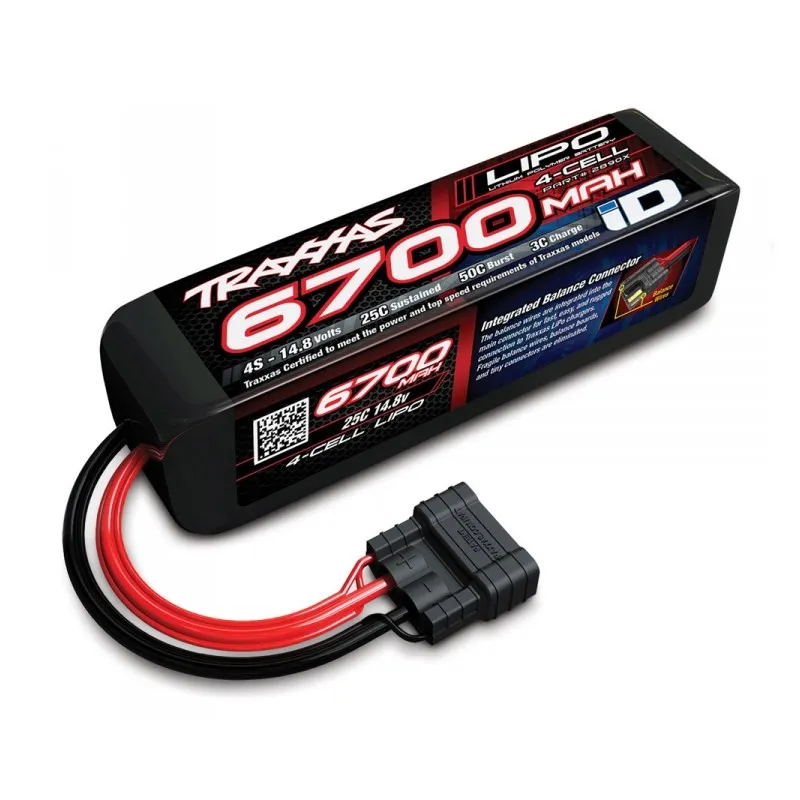 Li-Po Batteri 4S 14,8V 6700mAh 25C iD-kontakt