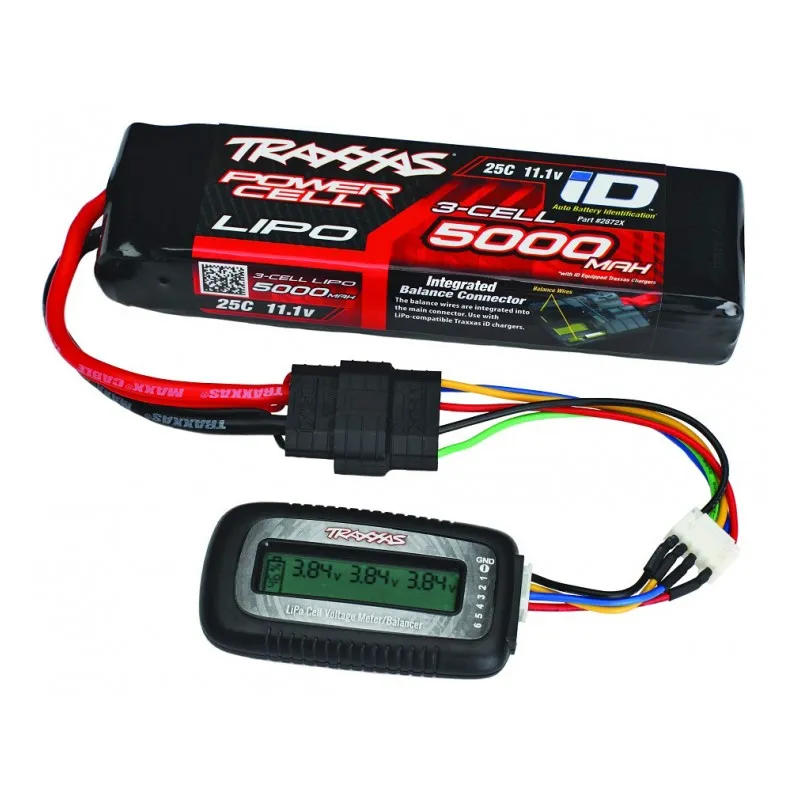 Li-Po Voltmätare/Balanserare med Adapter-Kabel - 2