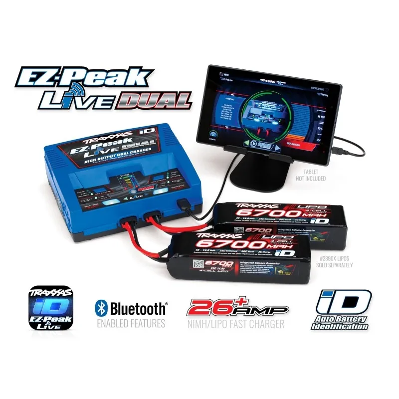 EZ-Peak Live Dual 26A NiMH/LiPo Laddare Auto iD - 7