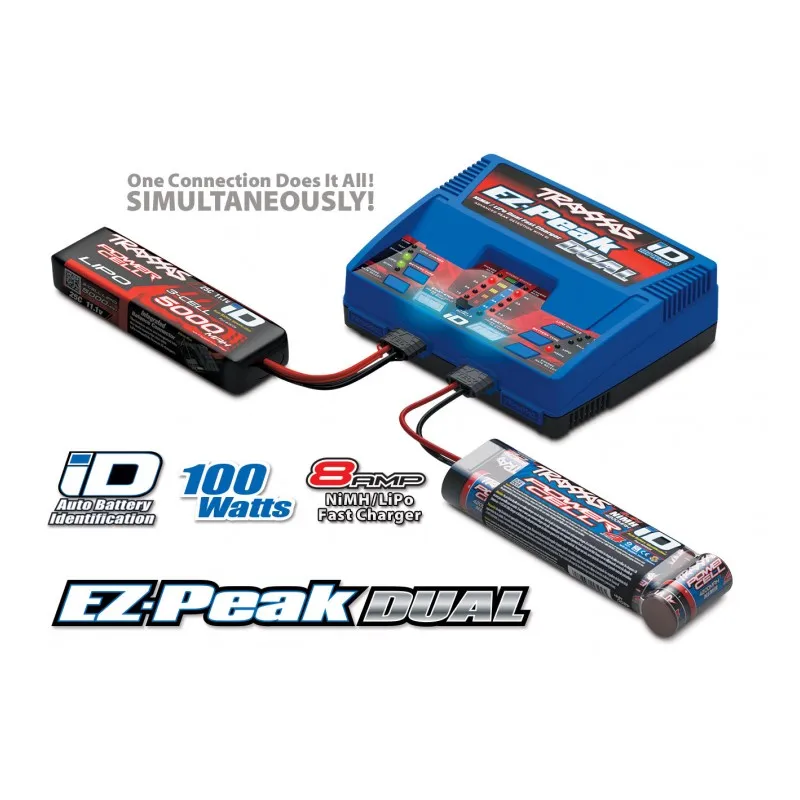 Laddare EZ-Peak Dual 8A och 2 x 3S 5000mAh Batteri Combo - 3