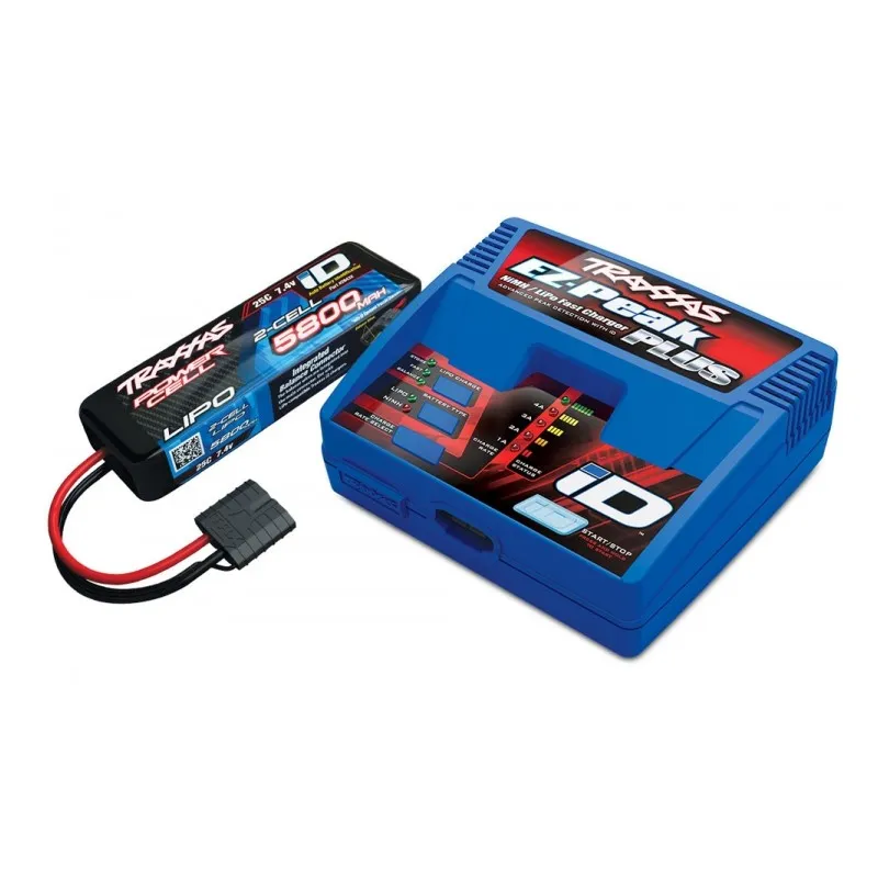 Laddare EZ-Peak Plus 4A och 2S 5800mAh Batteri Combo