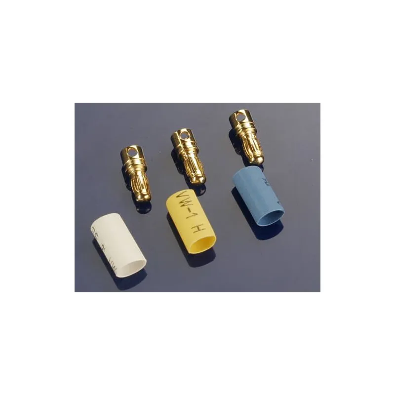 Bullet Kontakt Hane 3,5mm med Krympslang (3)