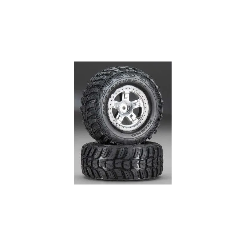 Däck & Fälg Kumho/SCT Matt Krom-Svart 4WD/2WD Bak (2)
