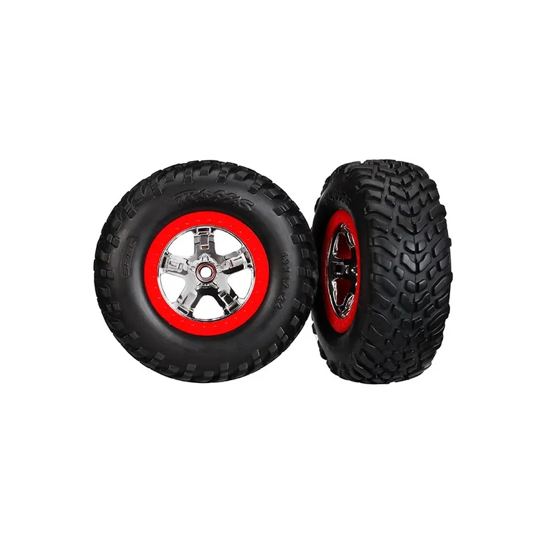 Däck & Fälg SCT/SCT Krom-Röd 4WD/2WD Bak TSM (2)